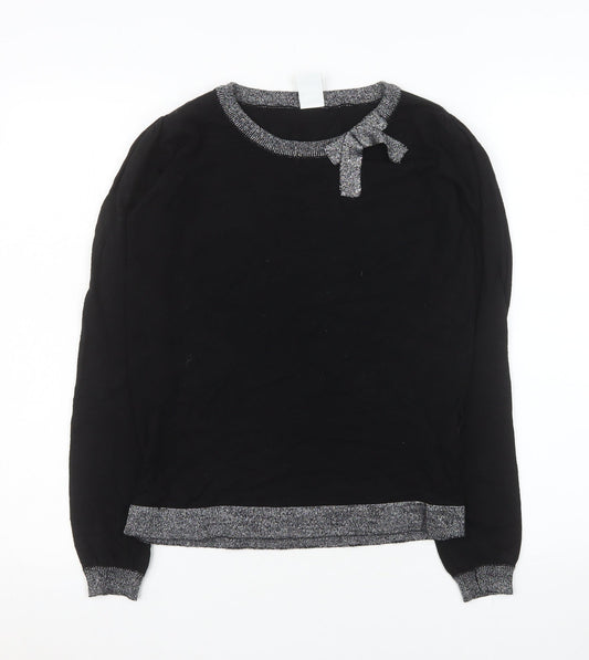 Womens UK Size M VERO MODA Black Pullover Jumper
