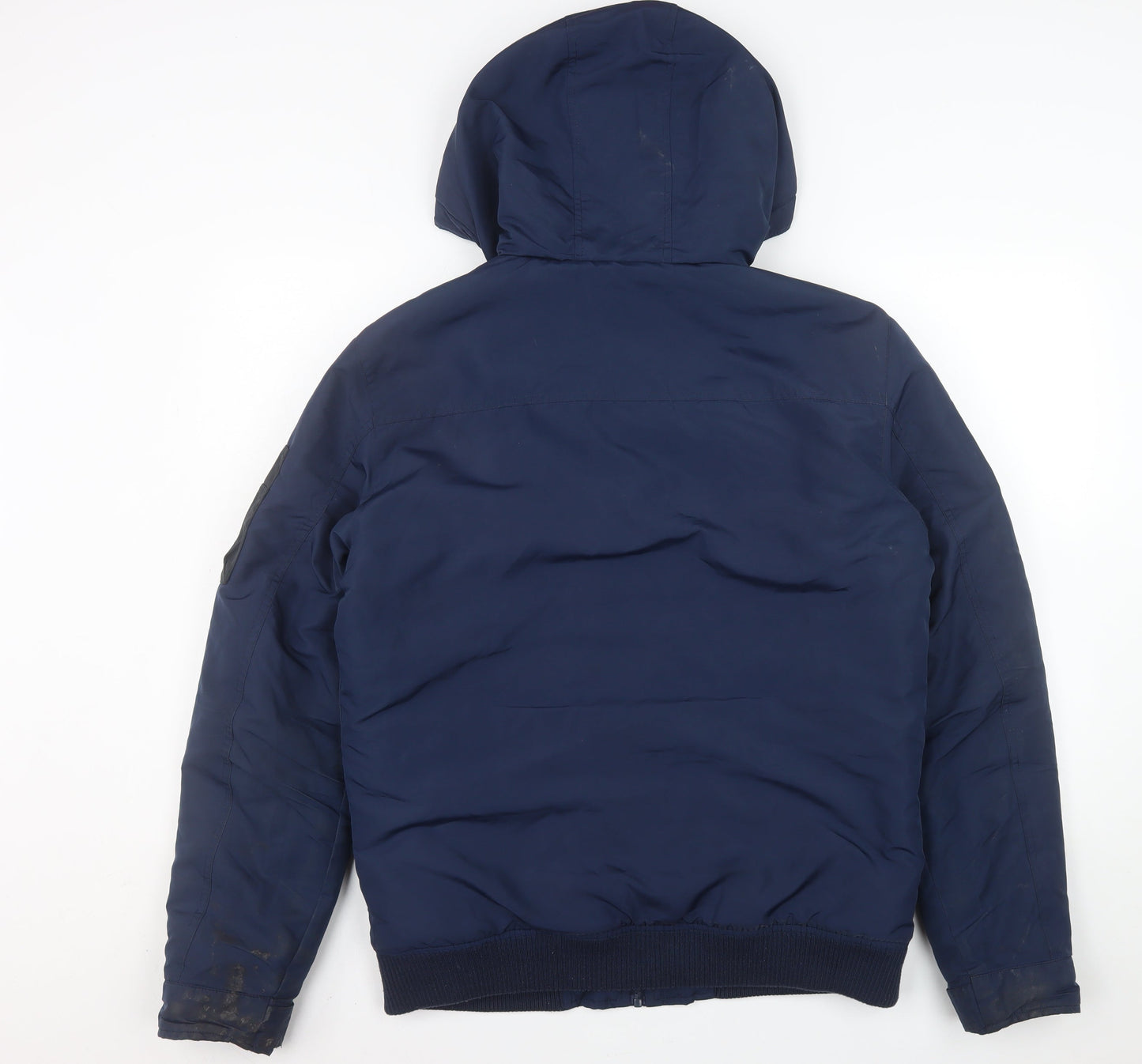 Mens UK Size M JACK & JONES Blue Puffer Jacket