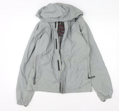 Boys UK Size S Conquista Grey Rain Coat