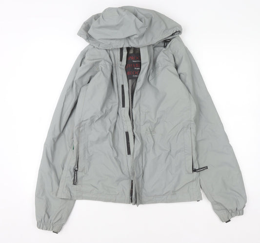 Boys UK Size S Conquista Grey Rain Coat