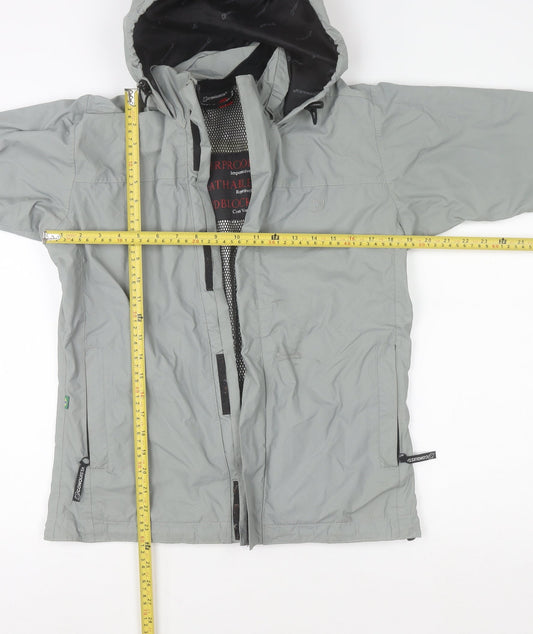 Boys UK Size S Conquista Grey Rain Coat