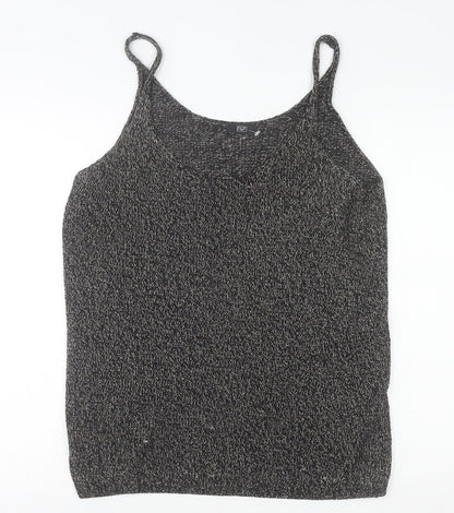 Womens UK Size 16 F&F Black Camisole Tank