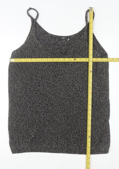 Womens UK Size 16 F&F Black Camisole Tank