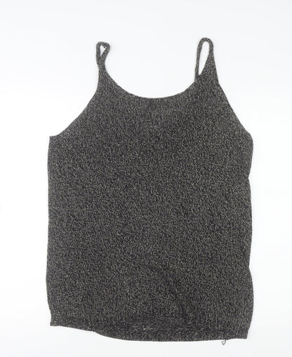 Womens UK Size 16 F&F Black Camisole Tank