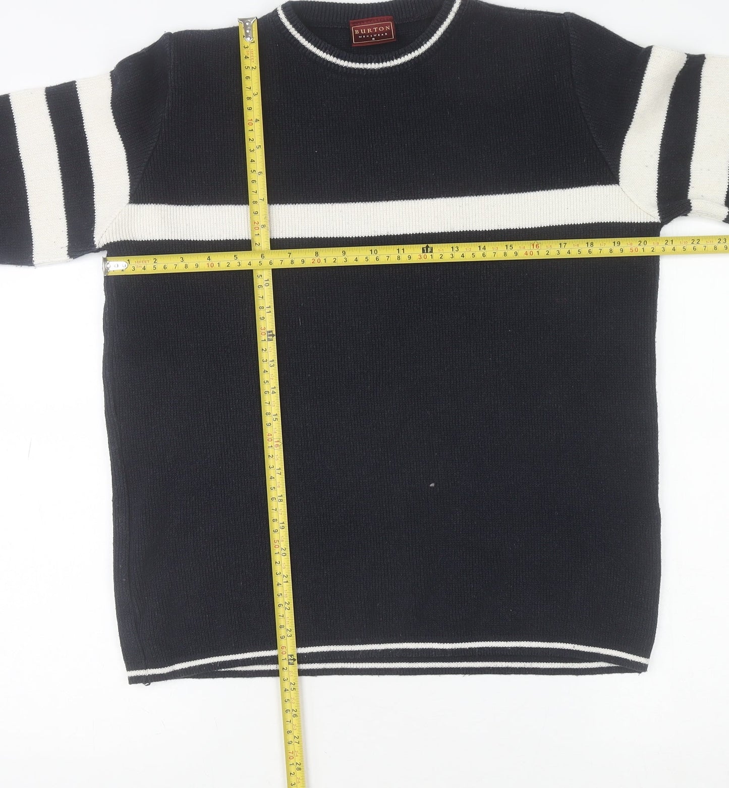 Mens UK Size S Burton Black Pullover Jumper