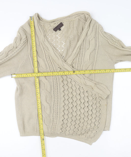 Womens UK Size L Great Plains Beige Wrap Jumper