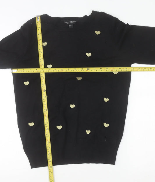 Womens UK Size 12 Dorothy Perkins Black Pullover Jumper