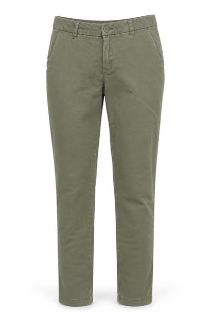 Womens UK Size 10 United Colors of Benetton Regular Fit Chino Green Trousers
