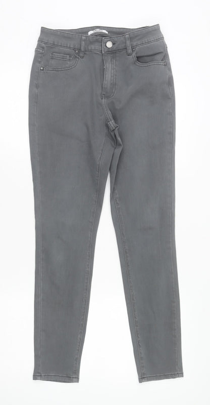 Womens UK Size 10 Toxik3 Slim Fit Skinny Grey Jeans