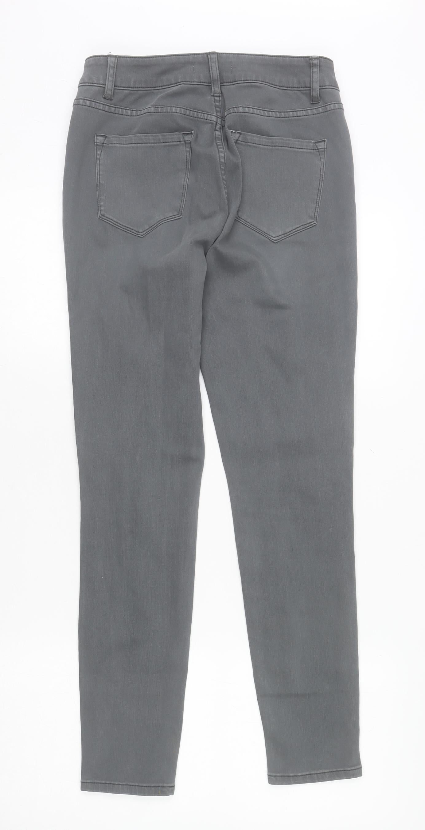 Womens UK Size 10 Toxik3 Slim Fit Skinny Grey Jeans