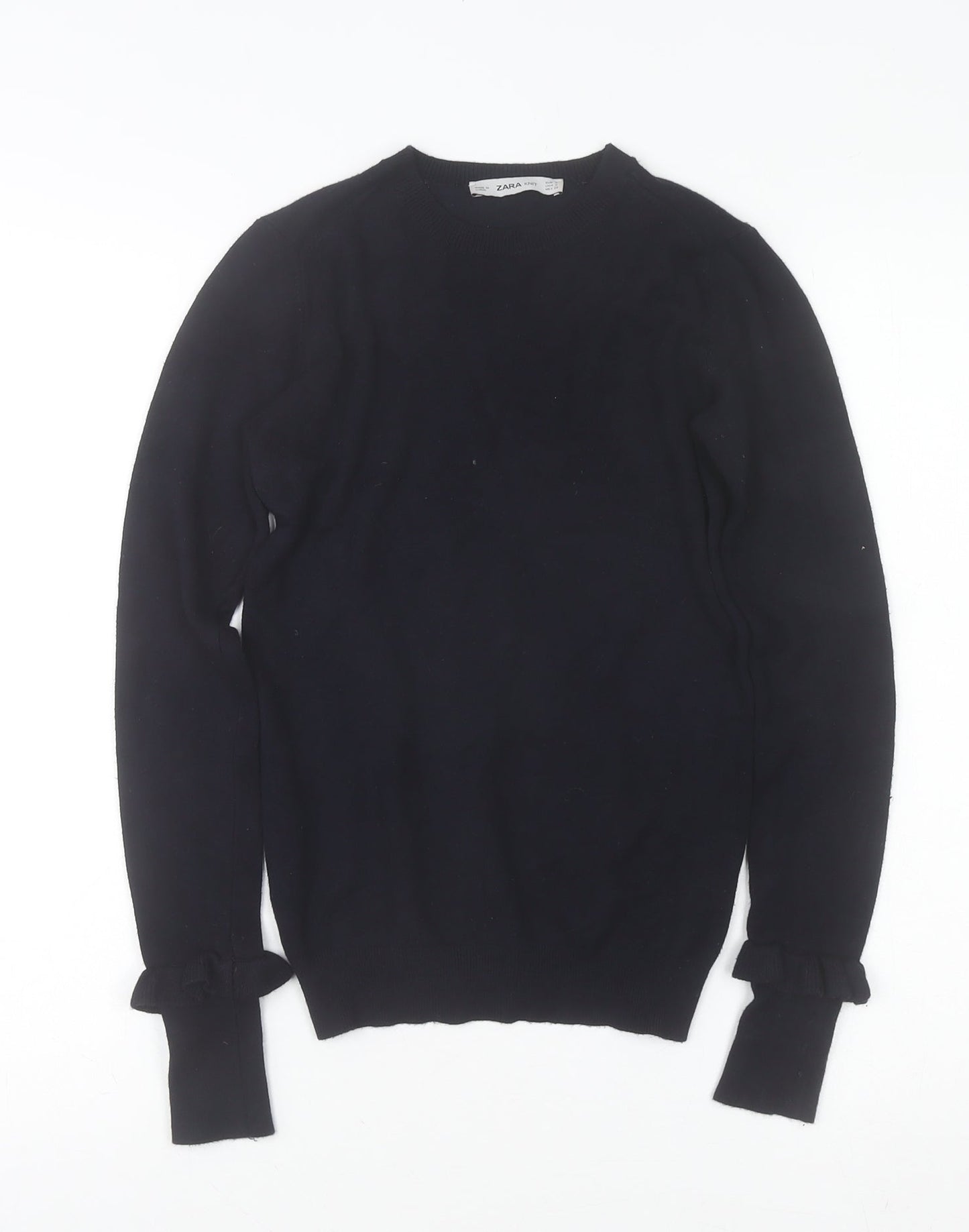 Womens UK Size 8 Zara Black Pullover Jumper