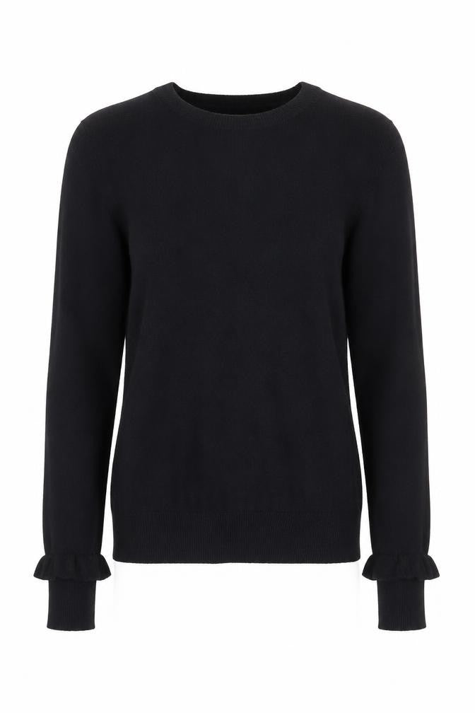Womens UK Size 8 Zara Black Pullover Jumper