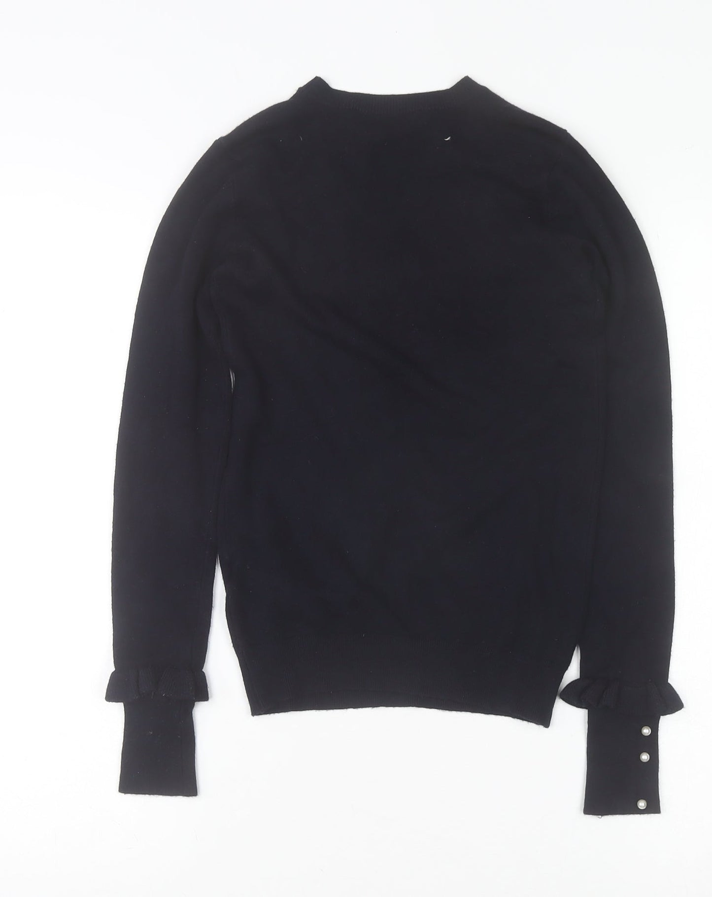 Womens UK Size 8 Zara Black Pullover Jumper