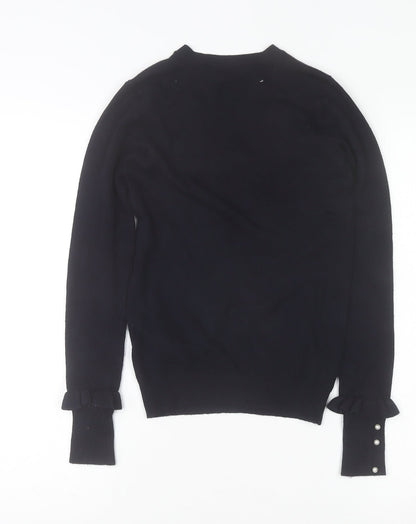Womens UK Size 8 Zara Black Pullover Jumper