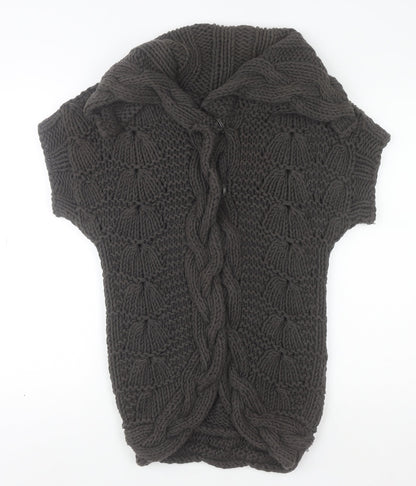 Womens UK Size S Ted Baker Brown Cardigan Jumper