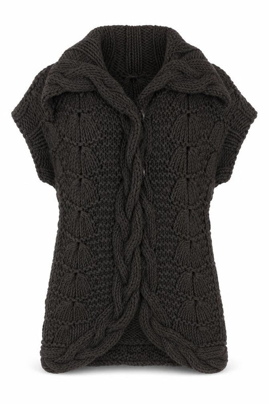 Womens UK Size S Ted Baker Brown Cardigan Jumper