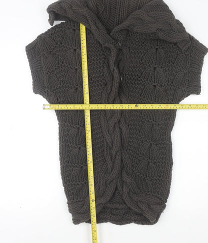 Womens UK Size S Ted Baker Brown Cardigan Jumper