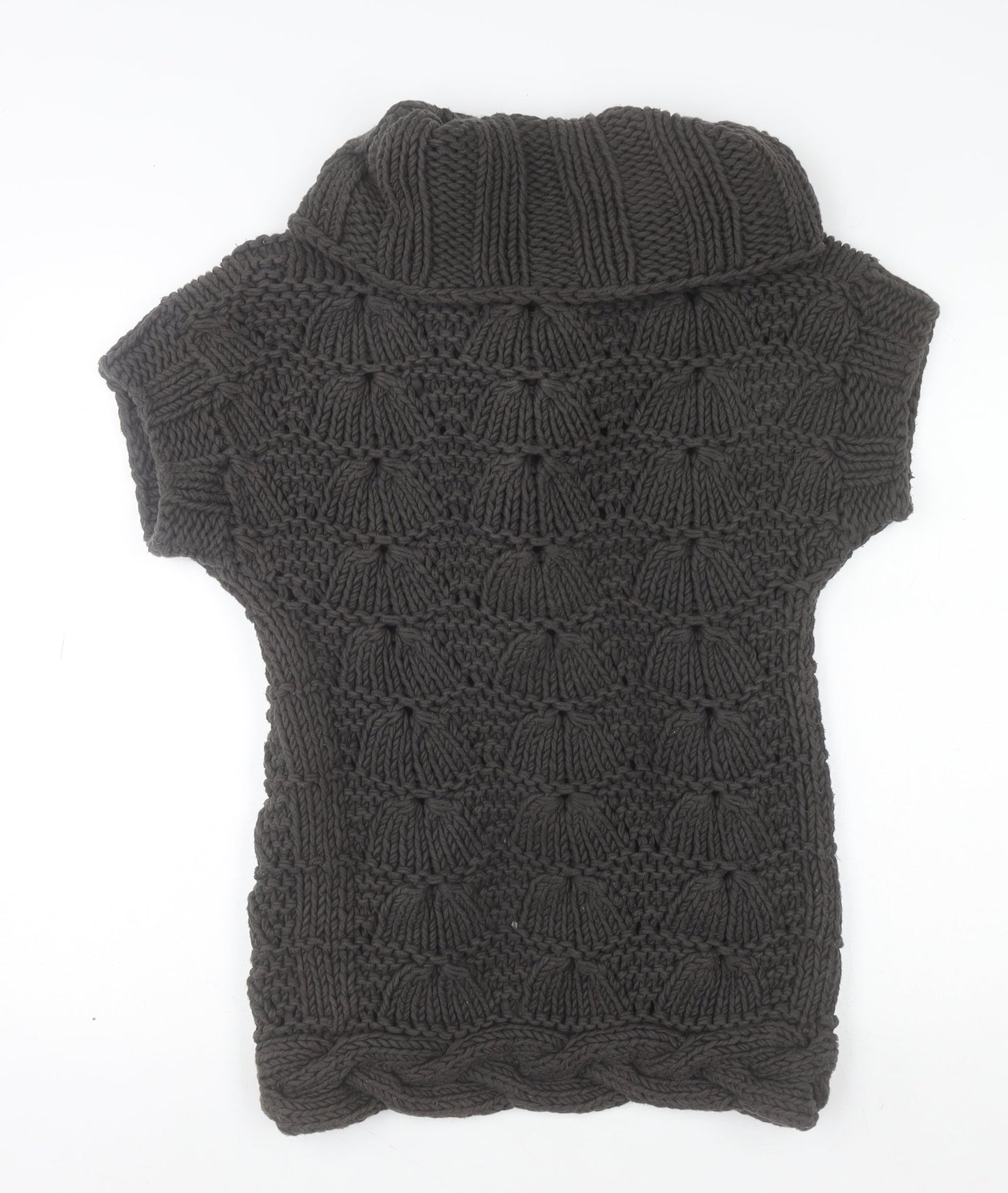 Womens UK Size S Ted Baker Brown Cardigan Jumper
