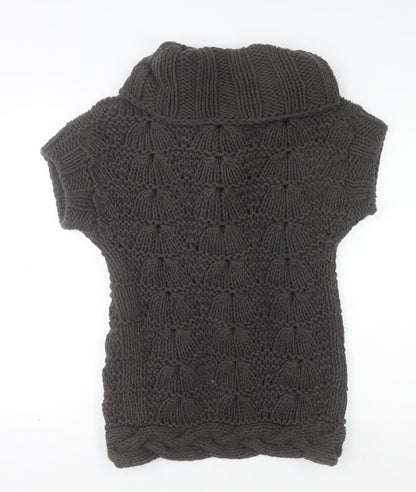 Womens UK Size S Ted Baker Brown Cardigan Jumper