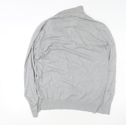 Mens UK Size M Crew Clothing Co. Grey 1/2 Zip Sweatshirt