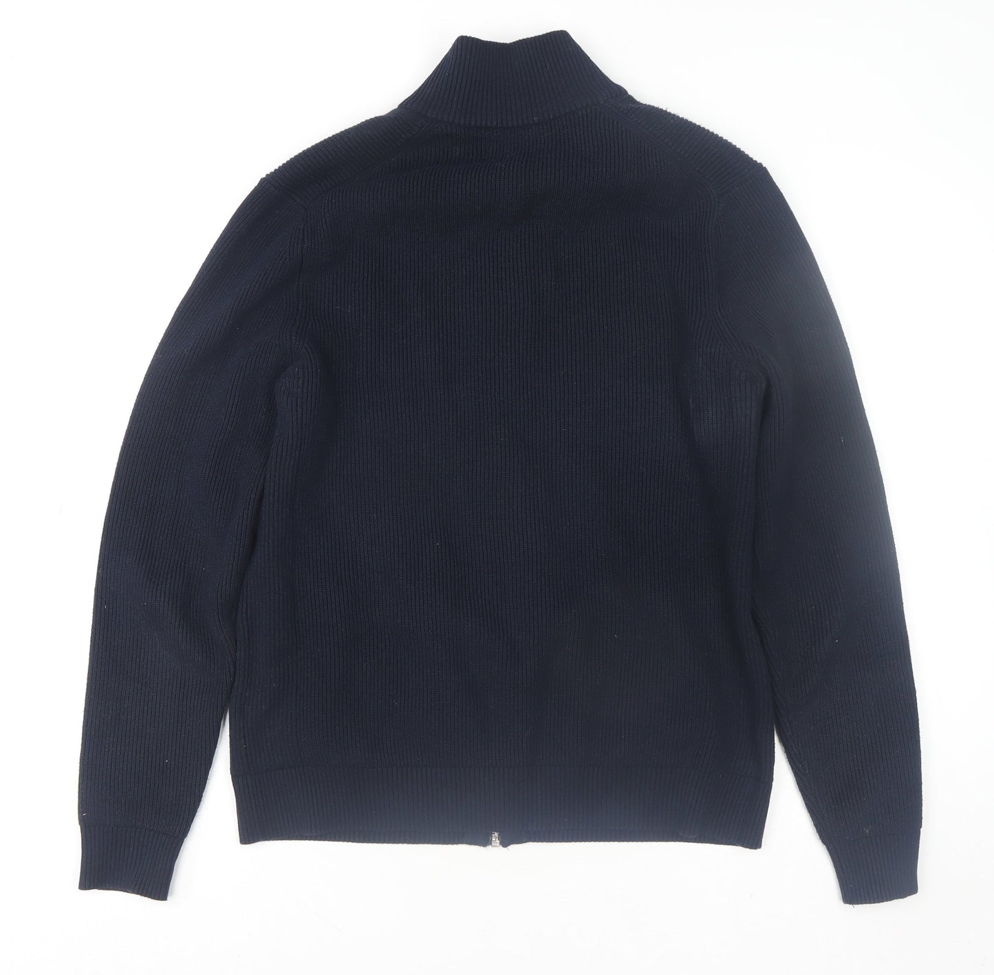 Mens UK Size L Marks and Spencer Blue Full Zip Sweatshirt