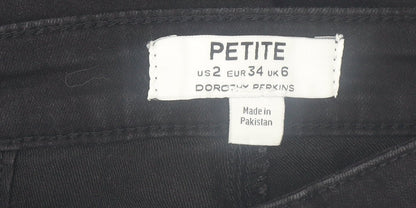 Womens UK Size 6 Dorothy Perkins Slim Fit Skinny Black Jeans