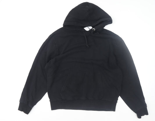 Mens UK Size L COLLUSION Black Pullover Hoodie