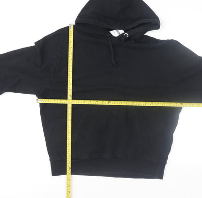 Mens UK Size L COLLUSION Black Pullover Hoodie