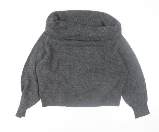 Womens UK Size 12 H&M Grey Pullover Jumper