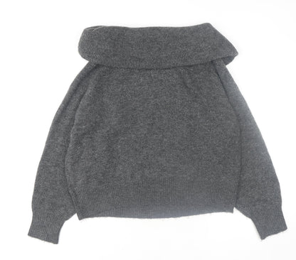 Womens UK Size 12 H&M Grey Pullover Jumper