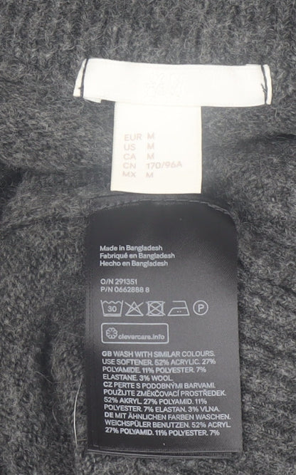 Womens UK Size 12 H&M Grey Pullover Jumper