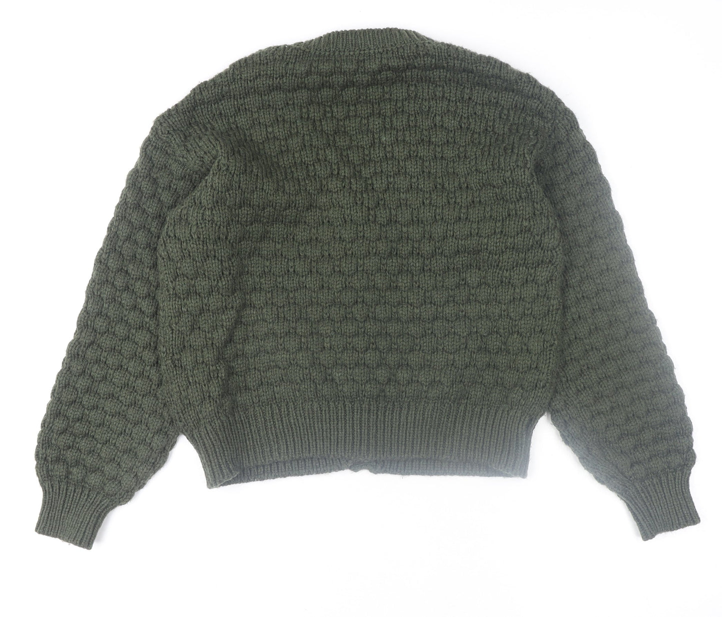 Womens UK Size XS Monki Green Cardigan Jumper