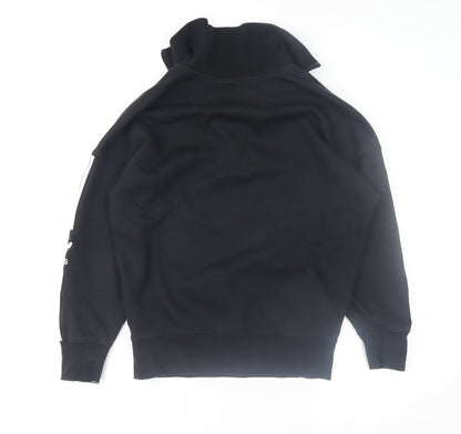 Mens UK Size S adidas Black 1/2 Zip Sweatshirt