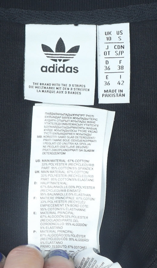 Mens UK Size S adidas Black 1/2 Zip Sweatshirt