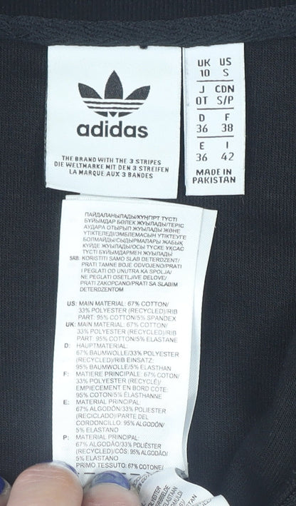 Mens UK Size S adidas Black 1/2 Zip Sweatshirt