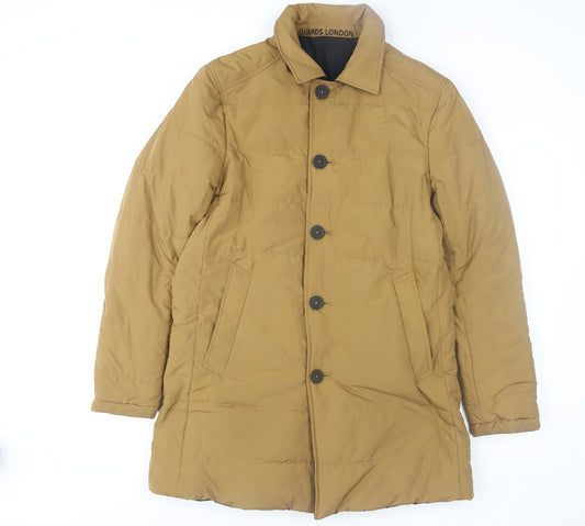 Mens UK Size 36 Guards London Brown Overcoat