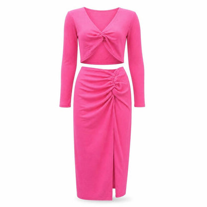 Womens UK Size 8 PRETTYLITTLETHING Outfit/Set Pink Skirt/ Skort Set