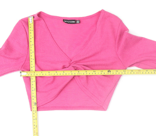 Womens UK Size 8 PRETTYLITTLETHING Outfit/Set Pink Skirt/ Skort Set