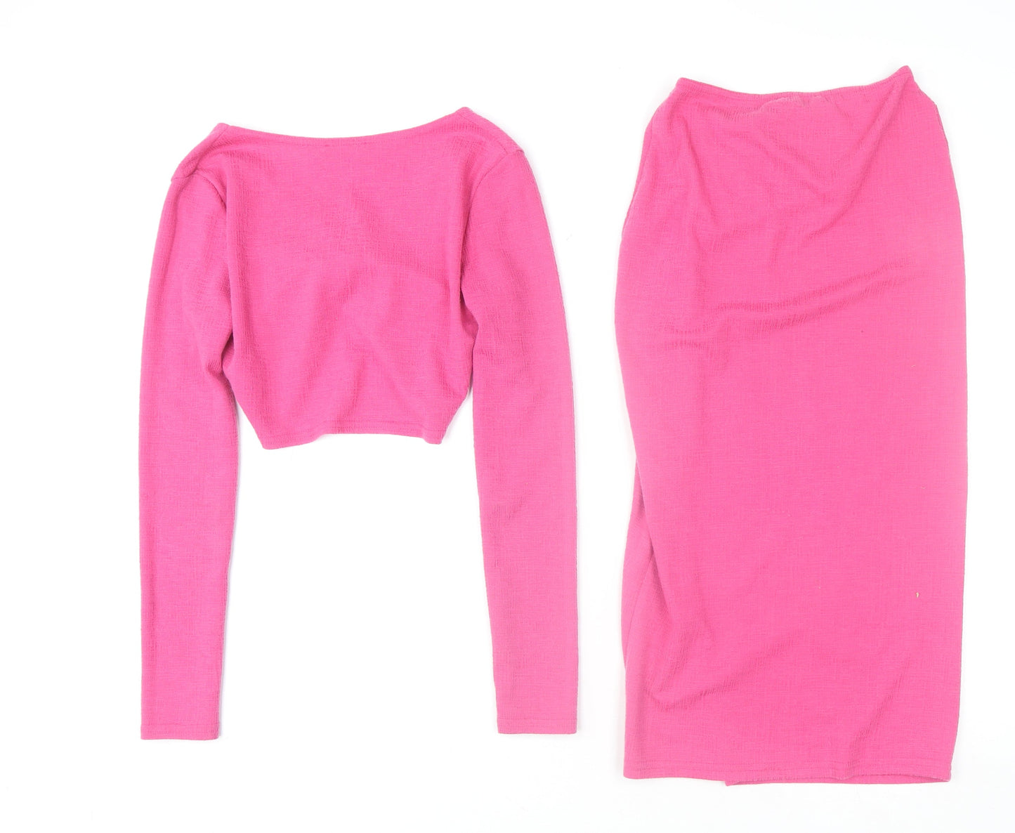 Womens UK Size 8 PRETTYLITTLETHING Outfit/Set Pink Skirt/ Skort Set
