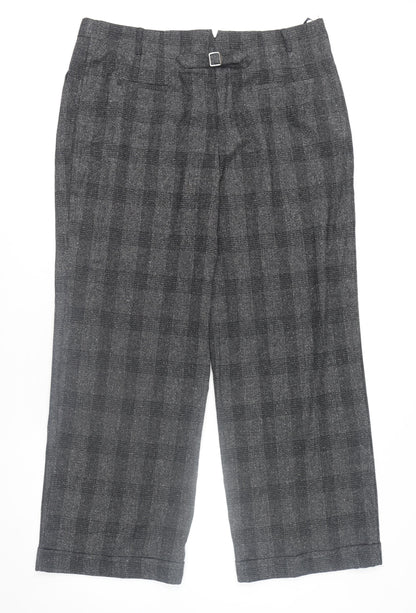 Womens UK Size 18 NEXT Regular Fit Dress Pants Grey Trousers