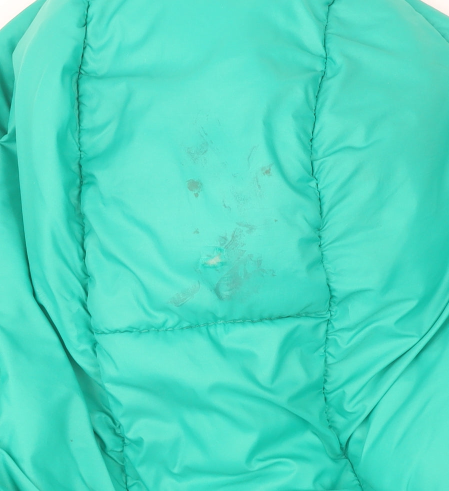 Boys UK Size 8-9 Years United Colors of Benetton Green Puffer Jacket