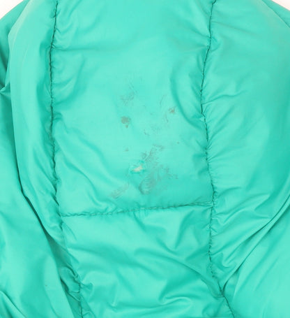 Boys UK Size 8-9 Years United Colors of Benetton Green Puffer Jacket
