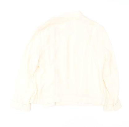 Womens UK Size 12 River Island Ivory Classic Blouse