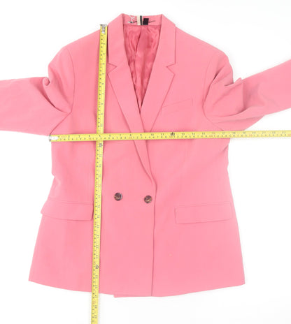 Womens UK Size 12 Topshop Regular Pink Blazer