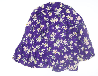 Womens UK Size 14 Mango Purple Kimono Blouse