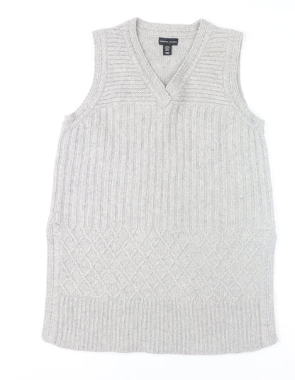 Womens UK Size XL Adrienne Vittadini Grey Tunic Tank