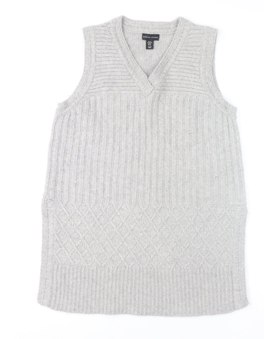 Womens UK Size XL Adrienne Vittadini Grey Tunic Tank