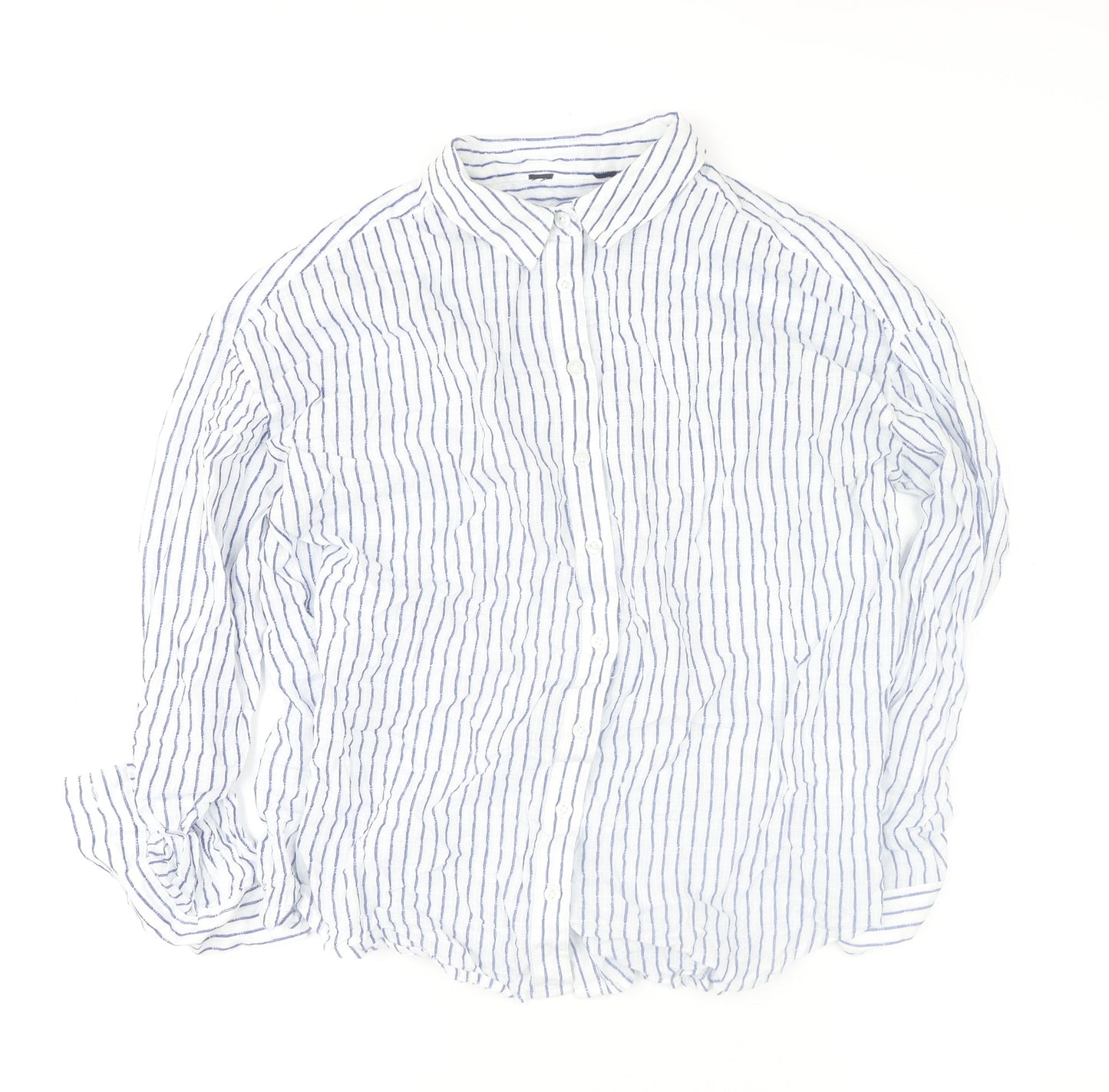 Womens UK Size XL VERO MODA White Basic Button-Up