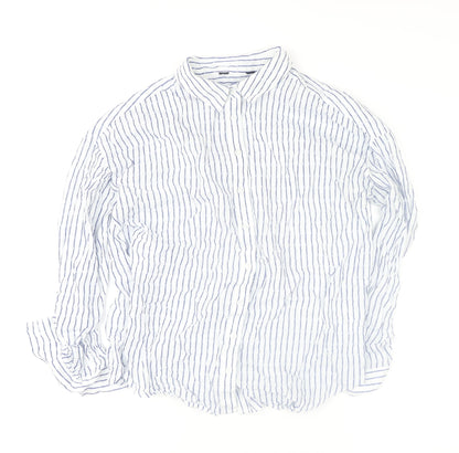 Womens UK Size XL VERO MODA White Basic Button-Up