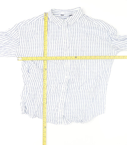 Womens UK Size XL VERO MODA White Basic Button-Up